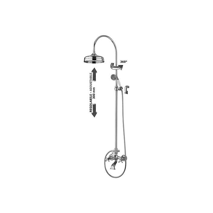 PAFFONI colonna doccia retro' BELINDA ZCOL000CR-022L