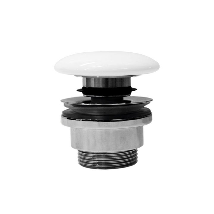 GSI piletta in ceramica con chiusura a scatto bianco opaco PCS09