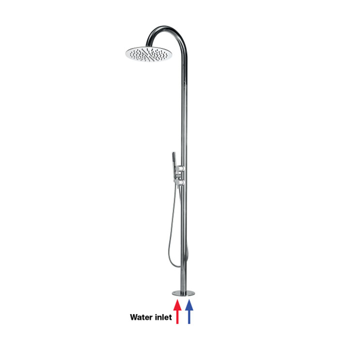 BOSSINI colonna doccia da esterni in acciaio inox Tetis L00387