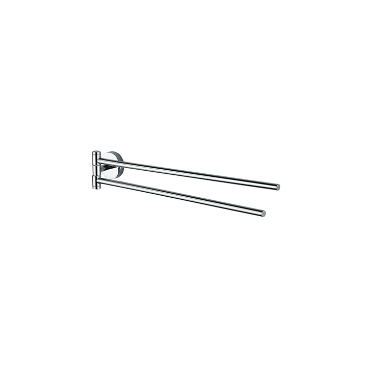 Inda portasalviette doppio a snodo 45,5 cm cromo Forum A36150 CR
