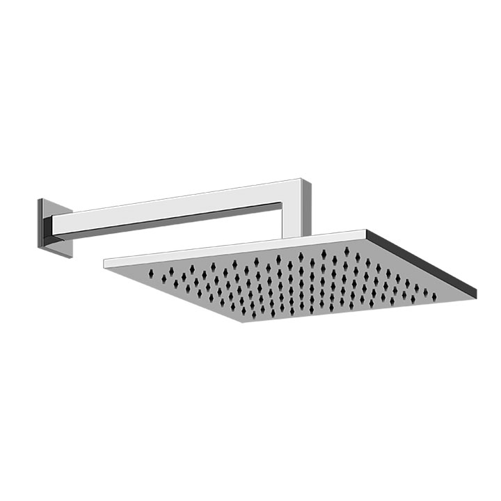 Gessi soffione doccia a parete orientabile 30x30 cm Emporio Shower 47368 031