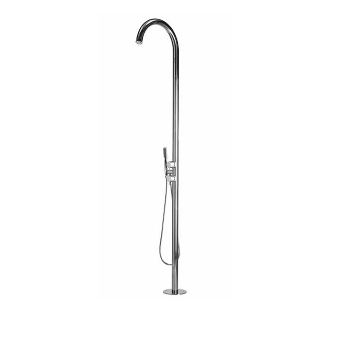 BOSSINI colonna doccia da esterni in acciaio inox AISI 316 Pool L00359