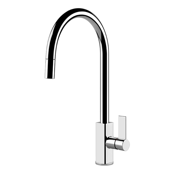 Gessi miscelatore con doccetta estraibile cromo Monaco 17163