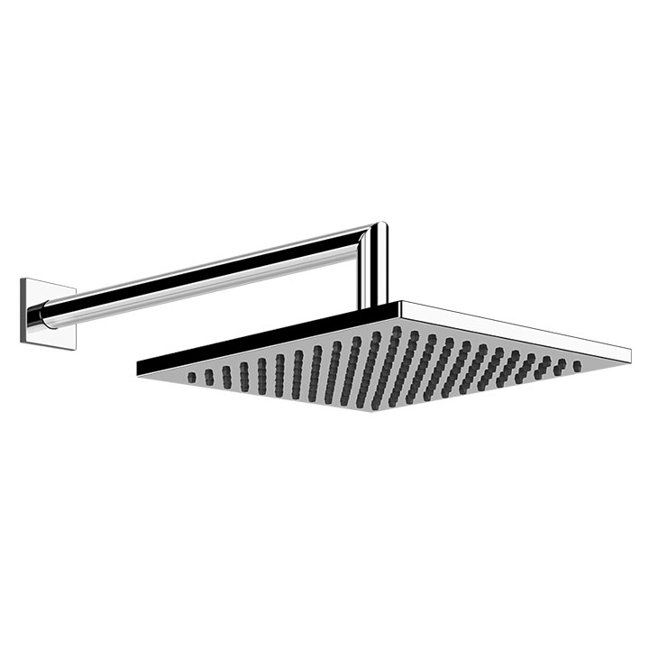 Gessi soffione doccia a parete orientabile 20x20 cm Emporio Shower 47286 031