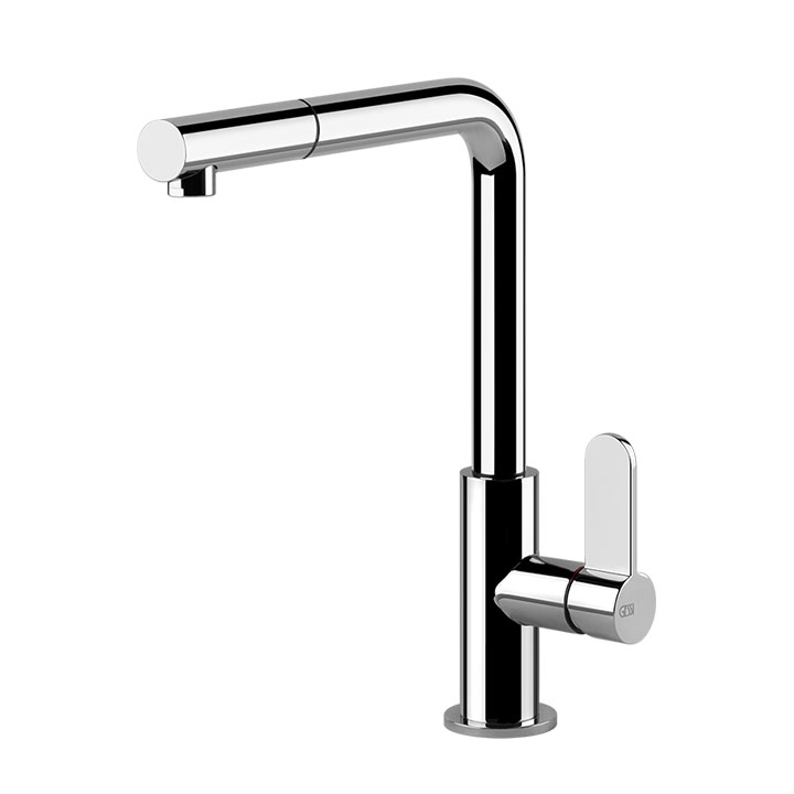 Gessi miscelatore con doccetta estraibile in varie finiture Helium 50103