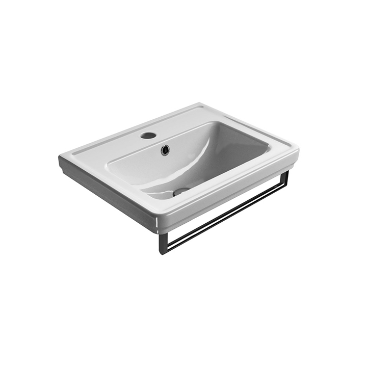 GSI Lavabo con foro troppopieno monoforo 60x46 cm Serie Classic 8731111