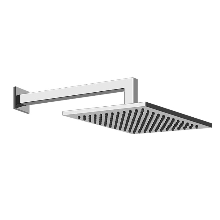Gessi soffione doccia a parete orientabile 20x20 cm Emporio Shower 47376 031