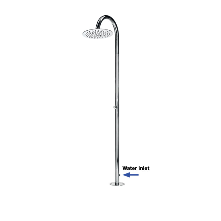BOSSINI colonna doccia da esterni in acciaio inox AISI 316 Tetis L00688