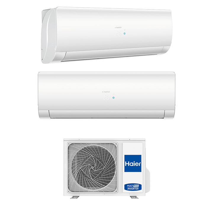 Haier climatizzatore dualsplit 9+12 Wifi interna esterna Flexis AS25+AS35+2U40